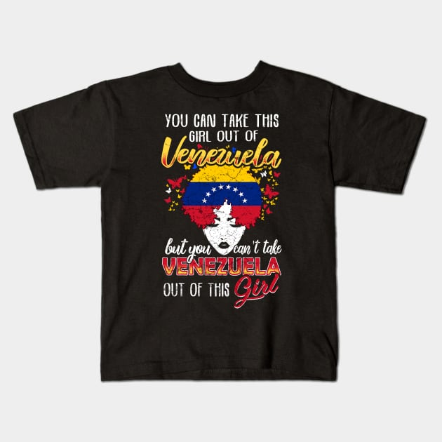 Venezuelan Girl Kids T-Shirt by Mila46